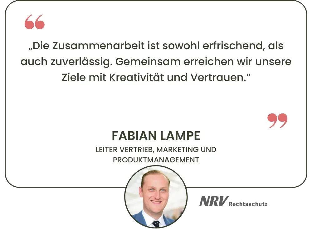 Fabian Lampe kommentiert Zusammenarbeit mit INSURVISION